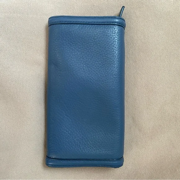 Tory Burch Blue Leather Wallet - Picture 3 of 6